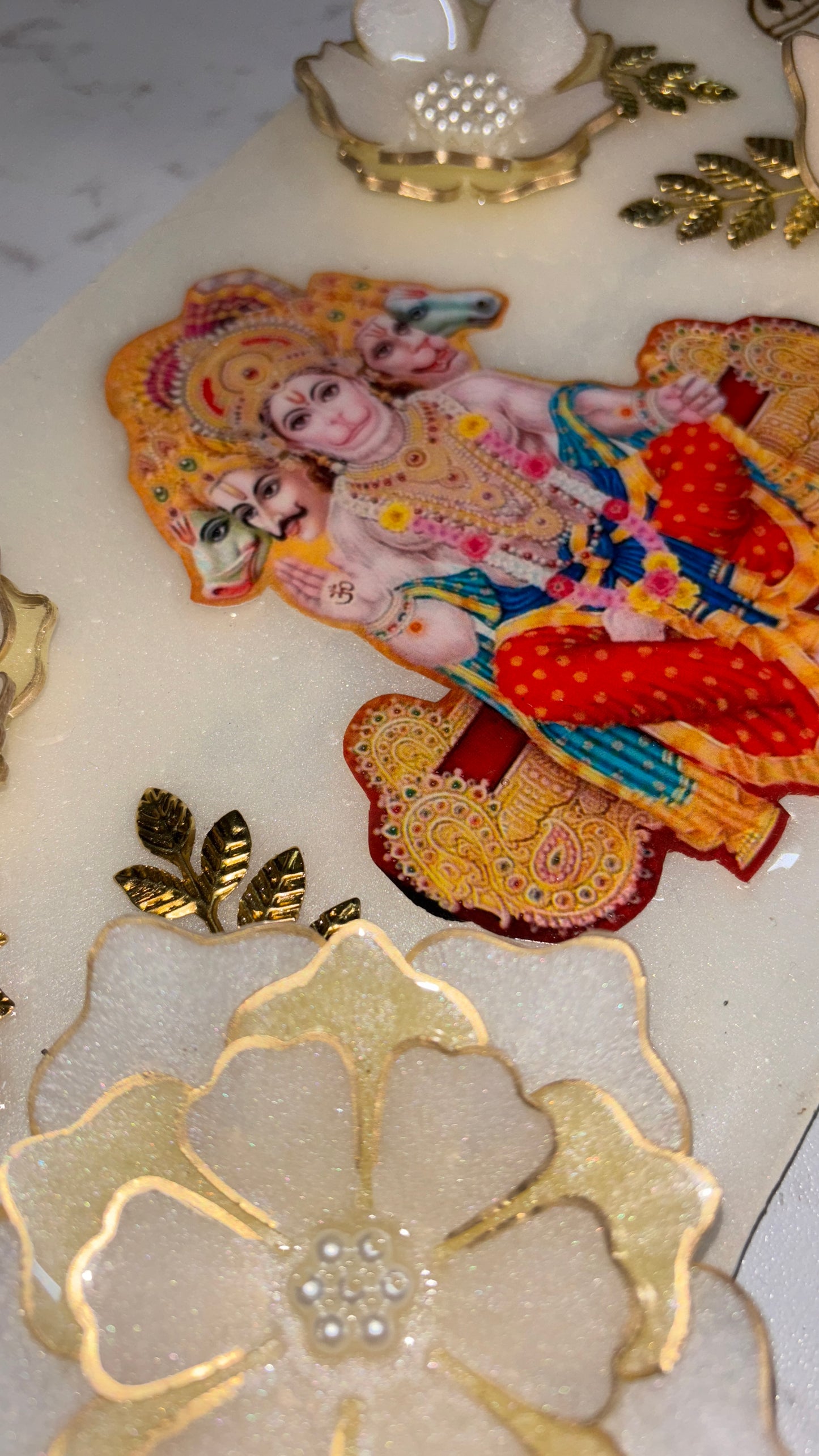 PANCHMUKHI HANUMAN RESIN FLORAL BANDHANWAR