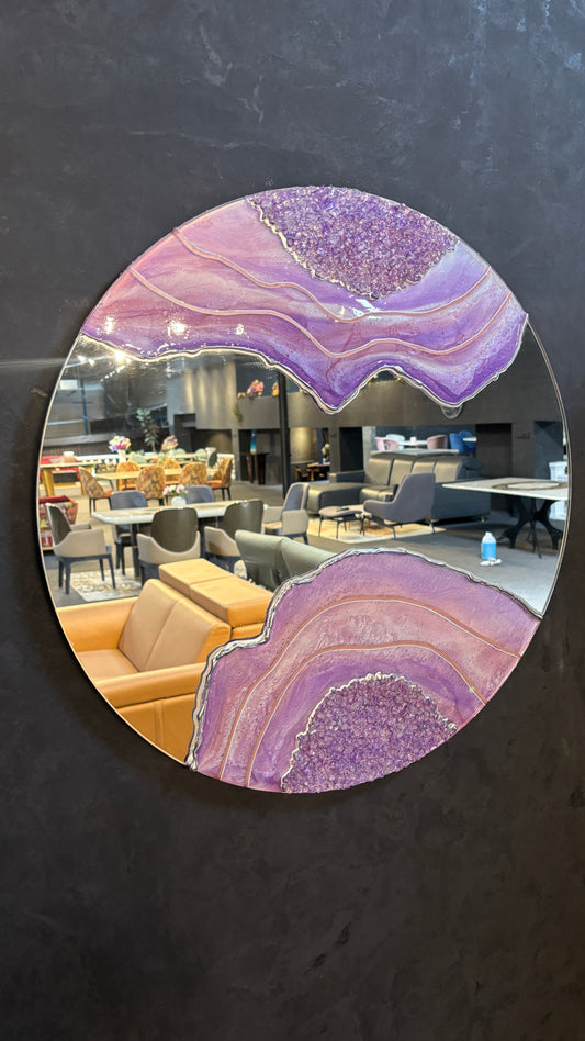 LAVENDER LUXE CRYSTAL MIRROR