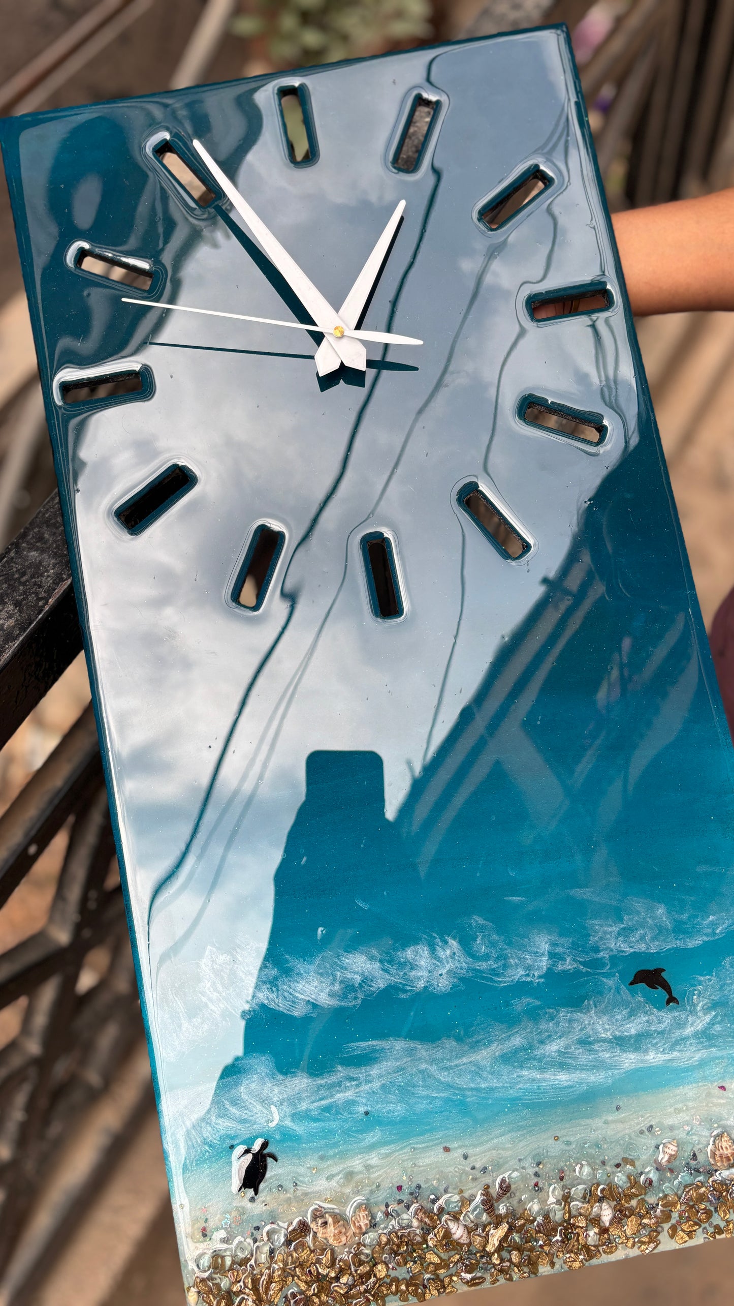 BEACH ESCAPE WALL CLOCK