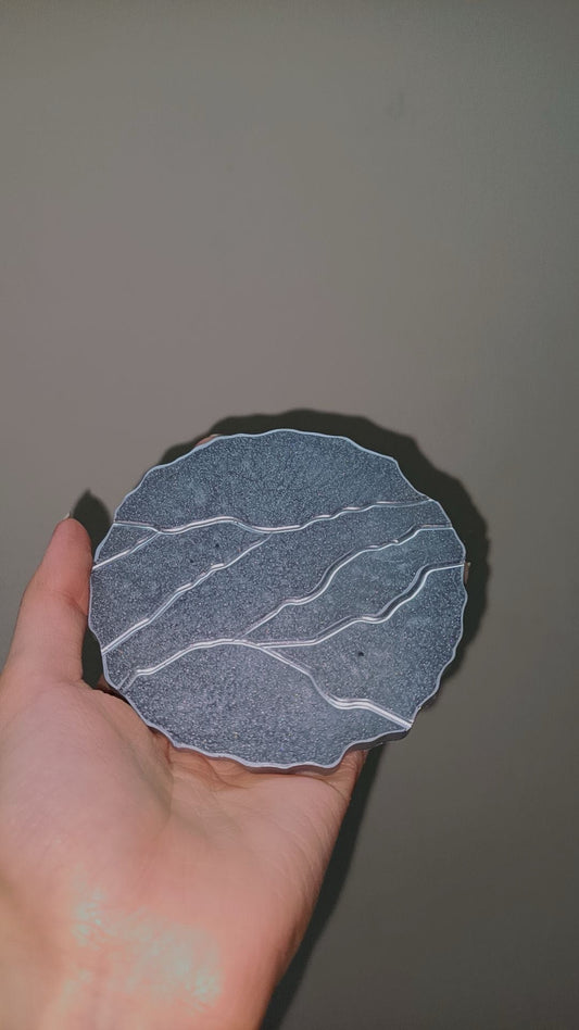 MONOCHROME ABSTRACT COASTER