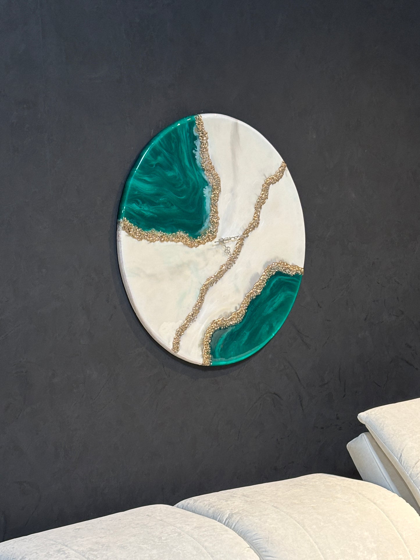 FOREST LUXE RESIN CLOCK