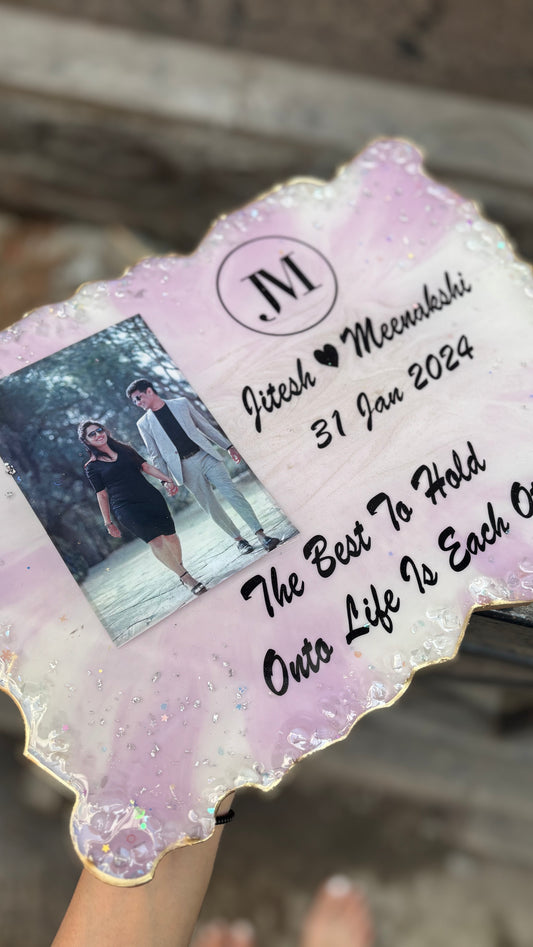 ENGAGEMENT LOVE STORY FRAME – 9X12 KEEPSAKE