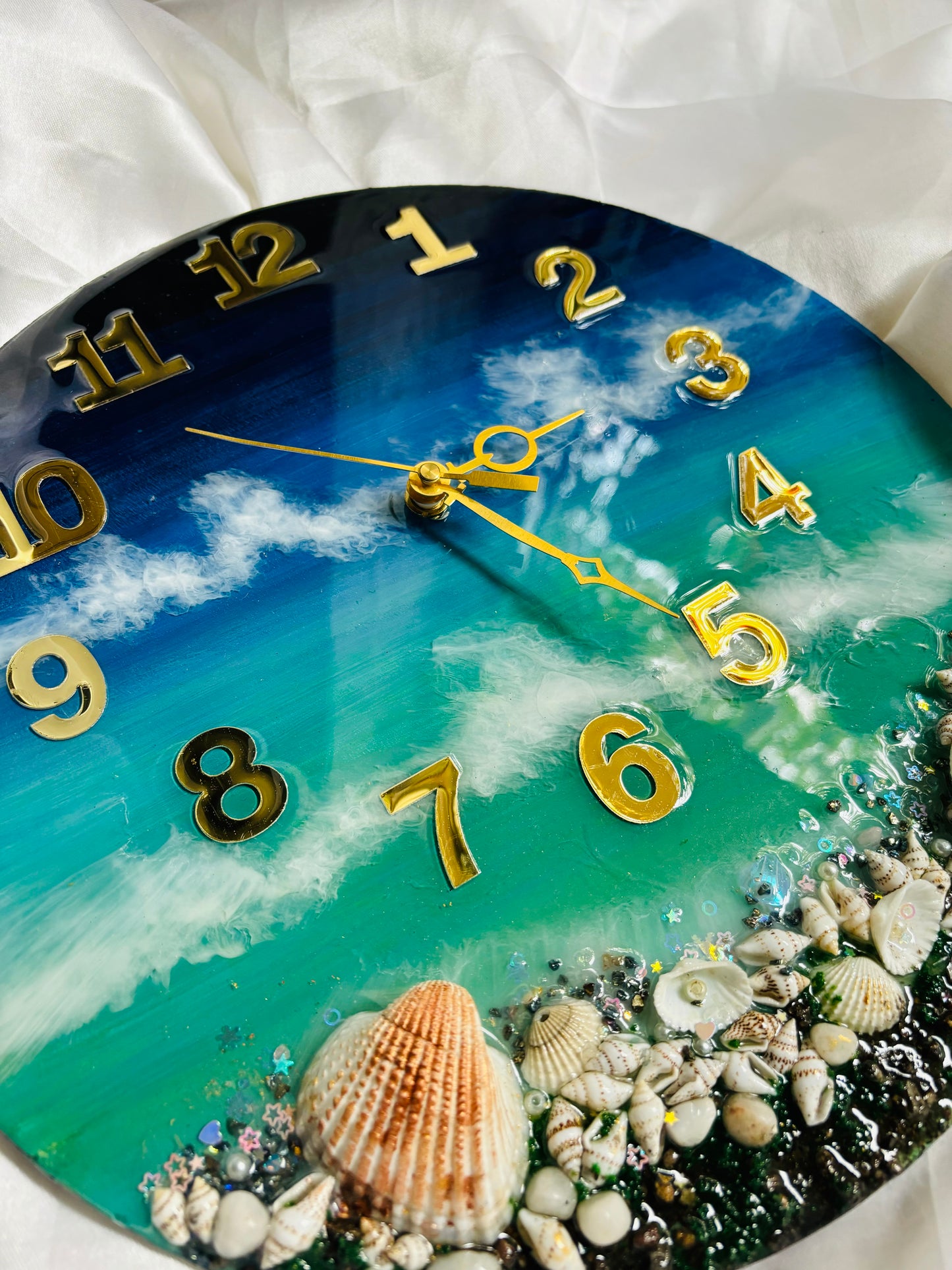 BEACHY VIBES IN EVERY TICK - 12' INCH CLOCK