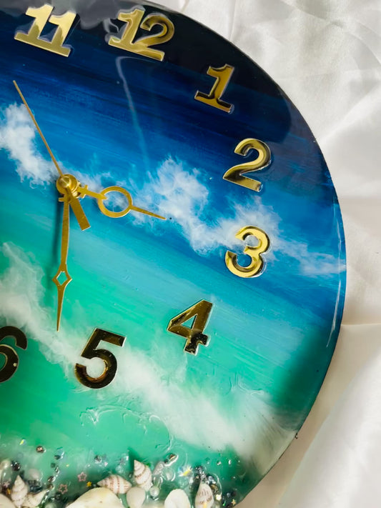 BEACHY VIBES IN EVERY TICK - 12' INCH CLOCK