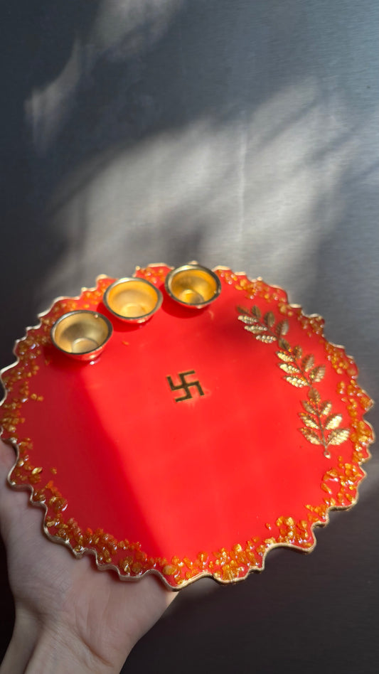 8’ INCH FESTIVE AARTI THALI