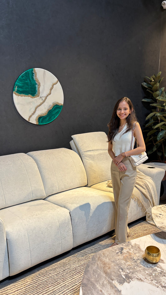 FOREST LUXE RESIN CLOCK