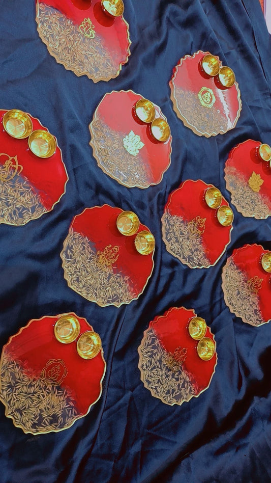 CUSTOMIZED RICE AARTI THALI – 6 INCH