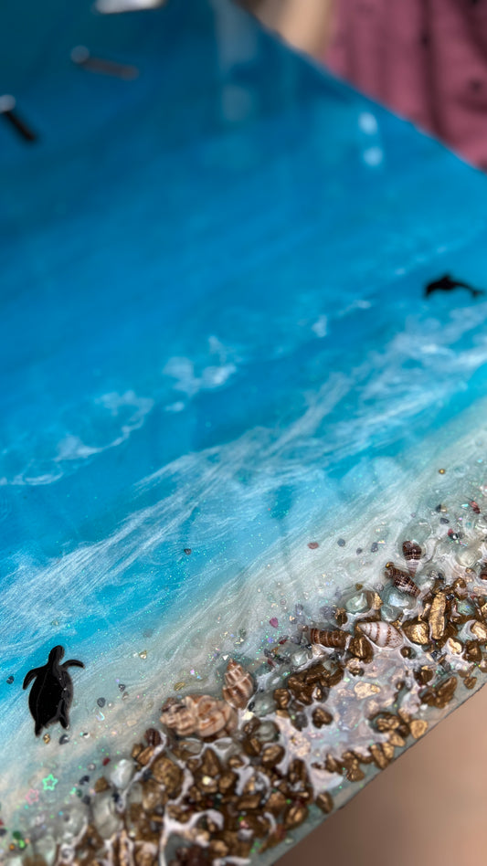 BEACH ESCAPE WALL CLOCK