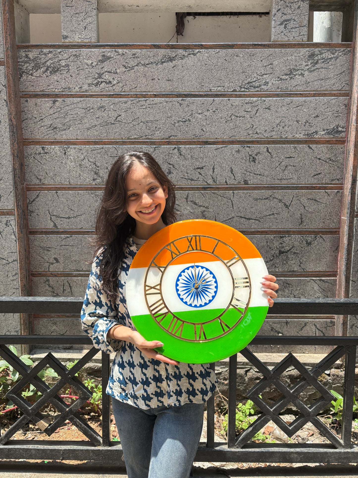 PRIDE IN EVERY SECOND 16' INCH CLOCK