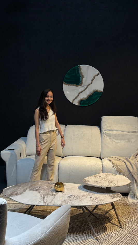 FOREST LUXE RESIN CLOCK