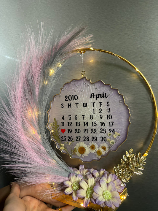 CAPTURED ON THE CALENDAR HANGING FRAME