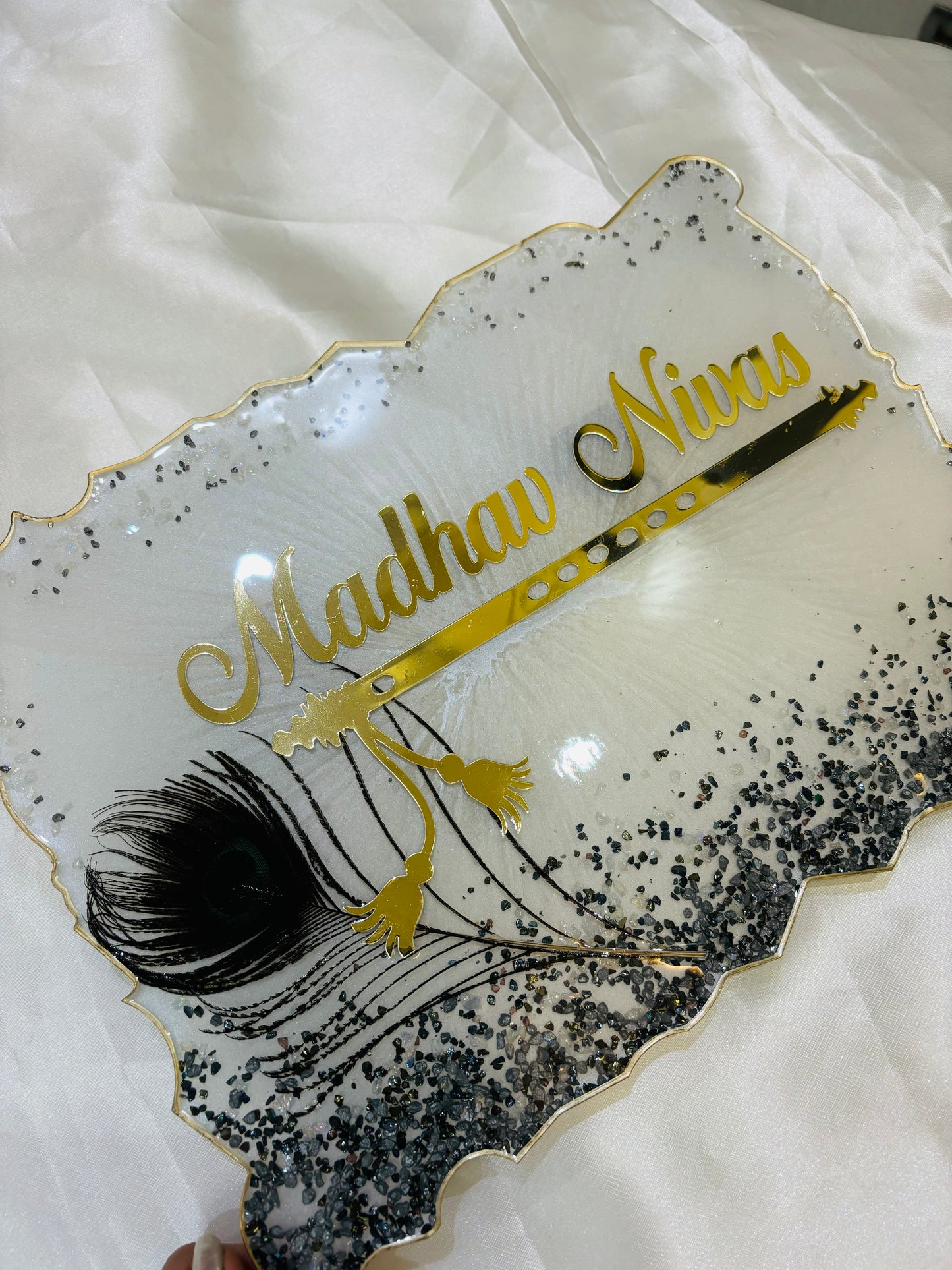 9’12 INCH PEACOCK PRESTIGE NAMEPLATE