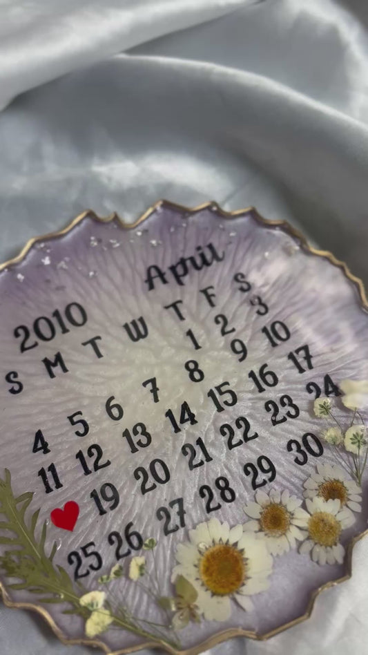 CAPTURED ON THE CALENDAR HANGING FRAME