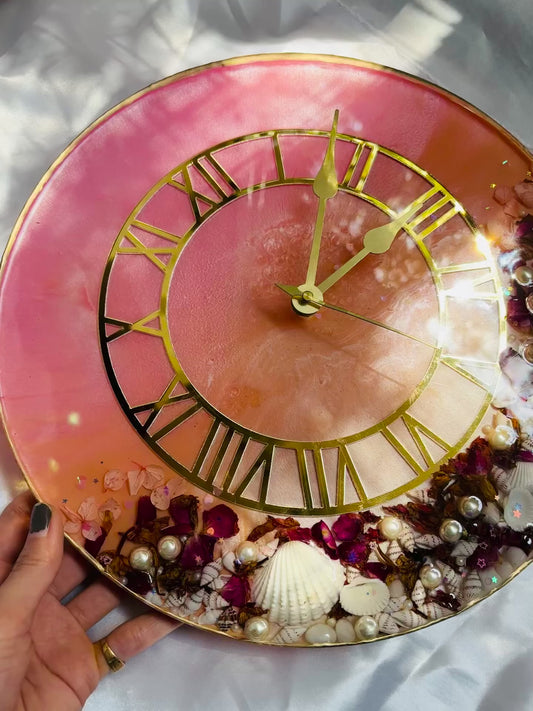 LOVE LOCKED IN 12' INCHES CLOCK