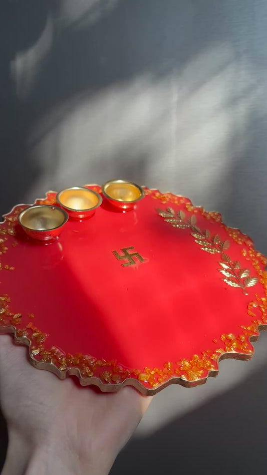 8’ INCH FESTIVE AARTI THALI